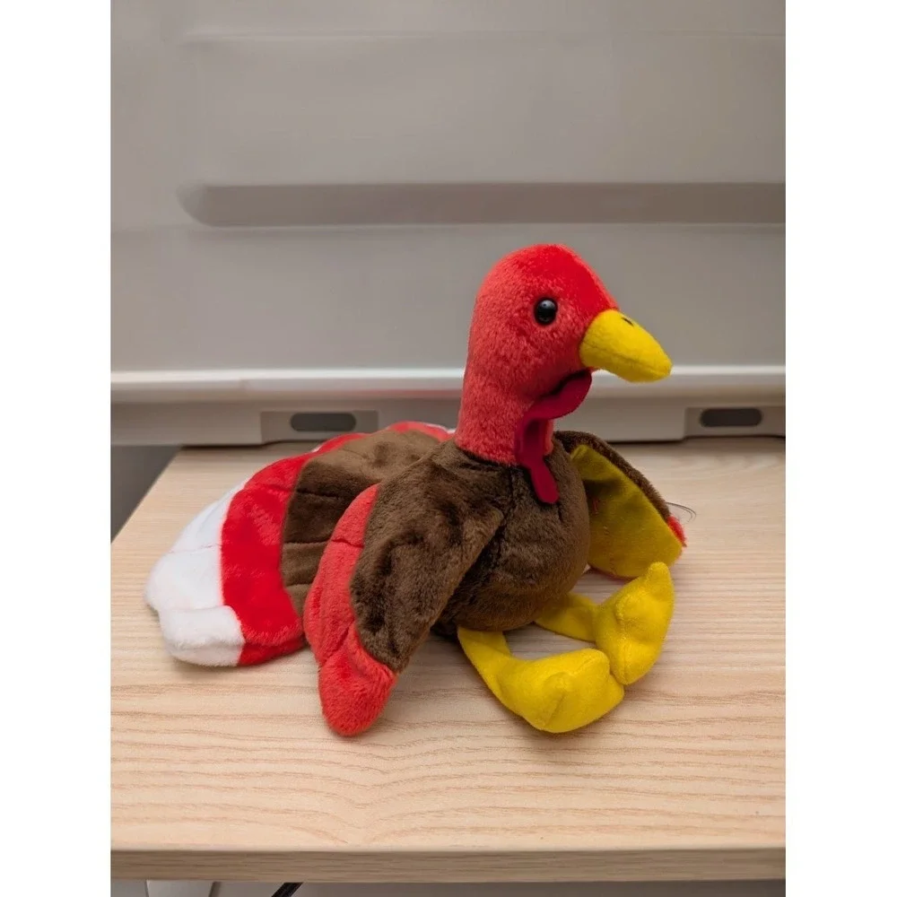 Vintage Ty Beanie Babies Gobbles‎ Turkey Plush Stuffed Animal Kids Collectibles
